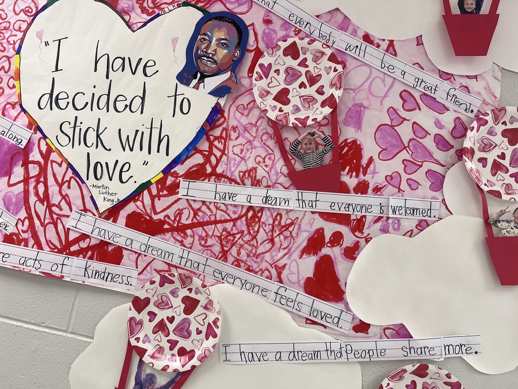 ❤️✨ First Grade Dreaming Big! ✨❤️  Our first grade students have been learning about the incredible life and lasting impact of Dr. Martin Luther King, Jr. As part of their classwork, they explored his famous “I Have a Dream” speech and reflected on how they can help make the world a kinder place.  To celebrate MLK Day and Valentine’s Day, students wrote and displayed their own dreams for a better, more caring world. Their thoughtful words and bright ideas are a wonderful reminder that even our youngest learners can make a big difference.  Be sure to check out their beautiful display—and stay tuned for a video of their work! 💭💕