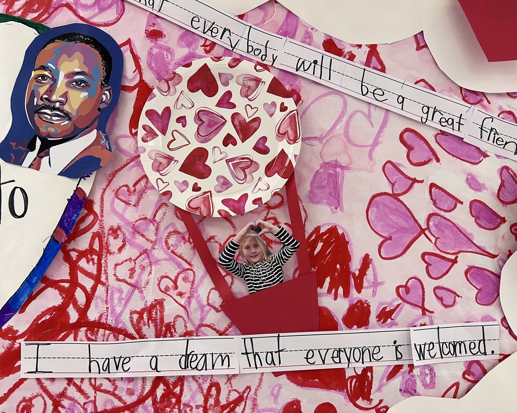 ❤️✨ First Grade Dreaming Big! ✨❤️  Our first grade students have been learning about the incredible life and lasting impact of Dr. Martin Luther King, Jr. As part of their classwork, they explored his famous “I Have a Dream” speech and reflected on how they can help make the world a kinder place.  To celebrate MLK Day and Valentine’s Day, students wrote and displayed their own dreams for a better, more caring world. Their thoughtful words and bright ideas are a wonderful reminder that even our youngest learners can make a big difference.  Be sure to check out their beautiful display—and stay tuned for a video of their work! 💭💕