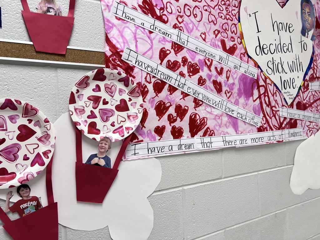 ❤️✨ First Grade Dreaming Big! ✨❤️  Our first grade students have been learning about the incredible life and lasting impact of Dr. Martin Luther King, Jr. As part of their classwork, they explored his famous “I Have a Dream” speech and reflected on how they can help make the world a kinder place.  To celebrate MLK Day and Valentine’s Day, students wrote and displayed their own dreams for a better, more caring world. Their thoughtful words and bright ideas are a wonderful reminder that even our youngest learners can make a big difference.  Be sure to check out their beautiful display—and stay tuned for a video of their work! 💭💕