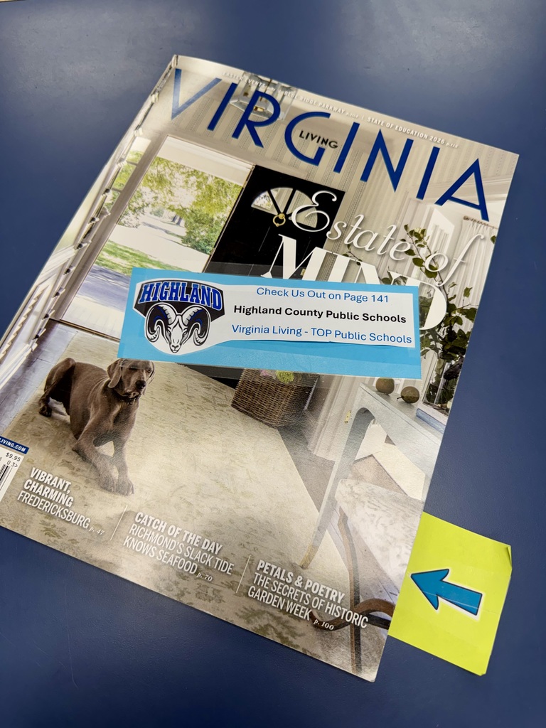 🔥🏆 BIG NEWS FOR HIGHLAND COUNTY PUBLIC SCHOOLS! 🏆🔥  We are beyond excited to share that Highland County Public Schools has been recognized by Virginia Living as one of the TOP SCHOOLS in Virginia for 2026! 🎉📚  That’s right—our small but mighty division is being recognized across the state for the incredible work happening right here in Highland County. 💙🐏  From our dedicated teachers and staff, to our hardworking students, and our supportive community—this recognition belongs to ALL of you. 👏  📖 Check us out in Virginia Living Magazine (Page 141!) and see how Highland is making a big impact!  This honor reflects the commitment, pride, and excellence that define HCPS every single day. We couldn’t be more proud! 💥  #HighlandPride #HCPS #TopSchools2026 #SmallButMighty #VirginiaLiving