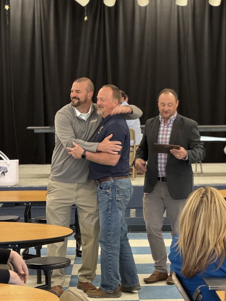 🏆👏 Celebrating Excellence at HCPS! 👏🏆  Today, during our Teacher Workday Luncheon, Dr. Nycum recognized two outstanding members of our team:  🍎 Teacher of the Year: Mike Warf 🌟 Staff Member of the Year: Vernon Simmons (who was unable to be with us today)  Dr. Nycum shared that these awards were 100% staff-selected, making them especially meaningful and well-deserved. He spoke highly of the dedication, impact, and positive influence both individuals have on our schools each and every day.  Mr. Good also shared kind words about Mr. Warf, highlighting the difference he makes for students and colleagues alike.  Congratulations to both Mr. Warf and Mr. Simmons—thank you for all you do for Highland County Public Schools! 💙🐏