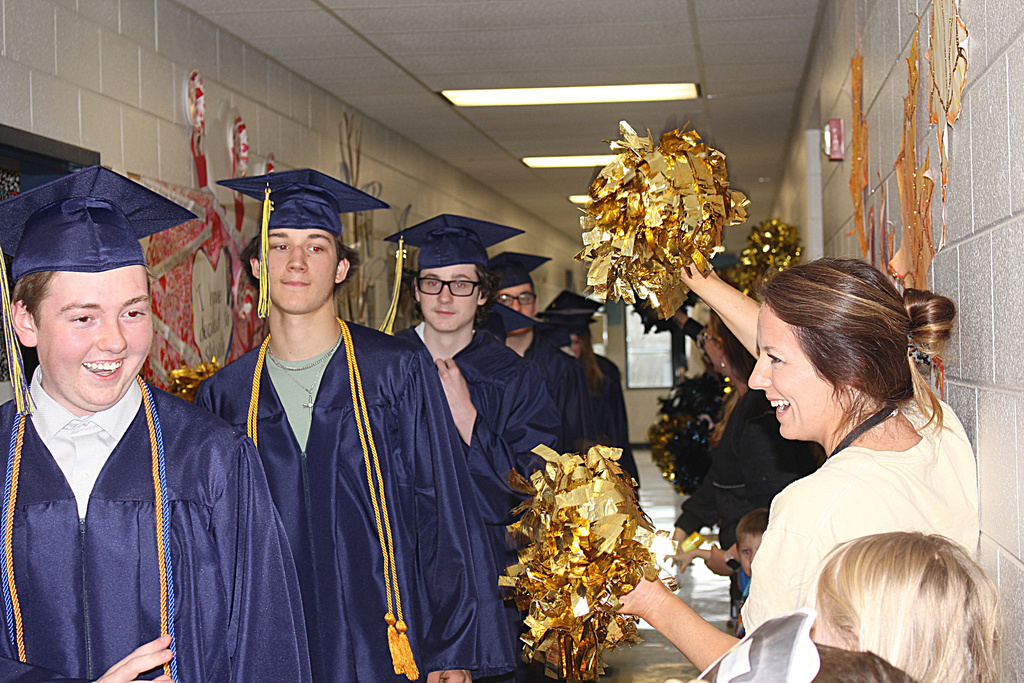 Are those tears in your eyes? 🥹🎓 A couple of weeks ago, our seniors took part in a special Senior Walk, dressed in their caps and gowns for senior picture day, and it was a moment to remember. From one end of the hallway to the other, they were celebrated by the entire school. Each class lined the halls, music filled the air, cheers echoed throughout the building, special signs were made and held, pom-poms waved, and even a trumpet sounded as they made their way through. 🎺 This is what it’s all about. We are so incredibly proud of them! 💙