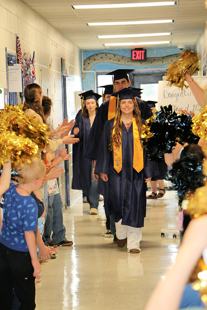 Are those tears in your eyes? 🥹🎓 A couple of weeks ago, our seniors took part in a special Senior Walk, dressed in their caps and gowns for senior picture day, and it was a moment to remember. From one end of the hallway to the other, they were celebrated by the entire school. Each class lined the halls, music filled the air, cheers echoed throughout the building, special signs were made and held, pom-poms waved, and even a trumpet sounded as they made their way through. 🎺 This is what it’s all about. We are so incredibly proud of them! 💙
