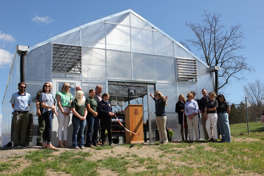 ✂️ A Growing Moment for Highland County! ✂️🌱  During Ag Day on Friday, we proudly celebrated the ribbon cutting of our new greenhouse—a project that will serve our students for years to come!  We were honored to hear from special speakers Delegate Runion, Joe Guthrie, and Brie Cox, who each shared their support for agricultural education and the importance of investing in our students’ futures. The moment was made official as Mrs. Neil cut the ribbon, marking the beginning of an exciting new chapter for our program!  A special thank you to Dr. Nycum, our Highland County School Board members, and the Highland County Board of Supervisors for their vision and support in making this greenhouse dream a reality.  This new space creates incredible hands-on learning opportunities, allowing students to explore plant science, sustainability, and real-world agricultural practices in a meaningful way. 🌿  🌸 Come see it for yourself! Join us for our Plant Sale on Saturday, May 9th—we can’t wait to share what our students have been growing!  #GoRams #AgEducation #GrowingTheFuture