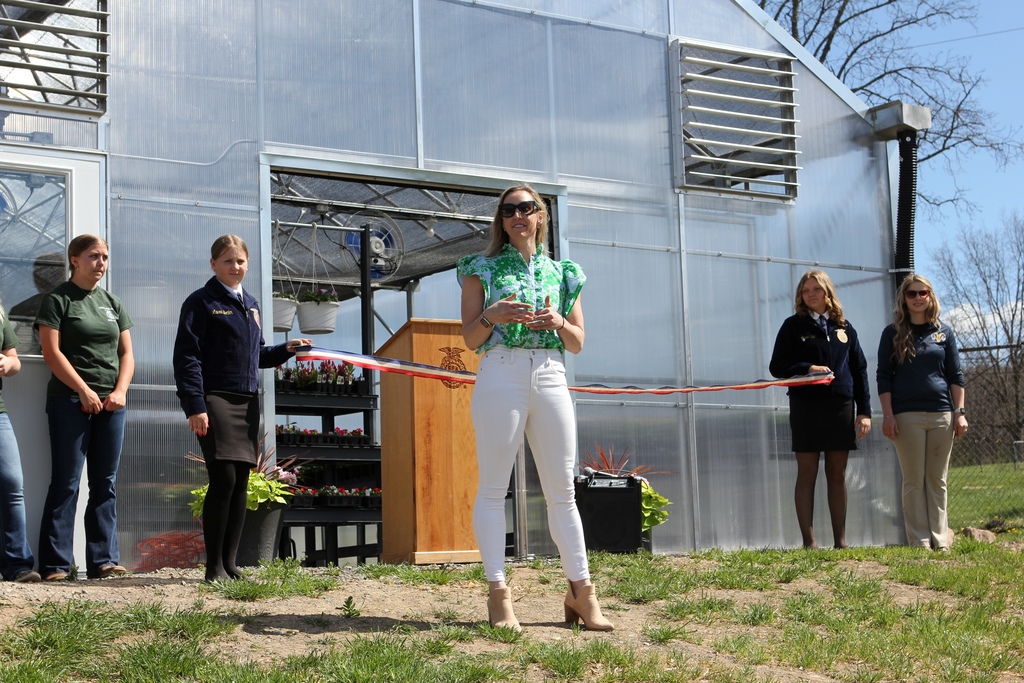 ✂️ A Growing Moment for Highland County! ✂️🌱  During Ag Day on Friday, we proudly celebrated the ribbon cutting of our new greenhouse—a project that will serve our students for years to come!  We were honored to hear from special speakers Delegate Runion, Joe Guthrie, and Brie Cox, who each shared their support for agricultural education and the importance of investing in our students’ futures. The moment was made official as Mrs. Neil cut the ribbon, marking the beginning of an exciting new chapter for our program!  A special thank you to Dr. Nycum, our Highland County School Board members, and the Highland County Board of Supervisors for their vision and support in making this greenhouse dream a reality.  This new space creates incredible hands-on learning opportunities, allowing students to explore plant science, sustainability, and real-world agricultural practices in a meaningful way. 🌿  🌸 Come see it for yourself! Join us for our Plant Sale on Saturday, May 9th—we can’t wait to share what our students have been growing!  #GoRams #AgEducation #GrowingTheFuture