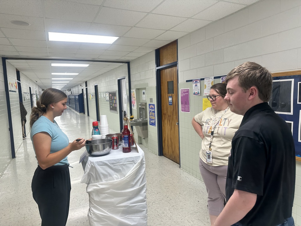 💙🥤  A big thank you to our National Honor Society students for the delicious soda bar treat today! It was such a fun and refreshing surprise, and we truly appreciate your kindness and thoughtfulness.  You made our day a little sweeter! 😊