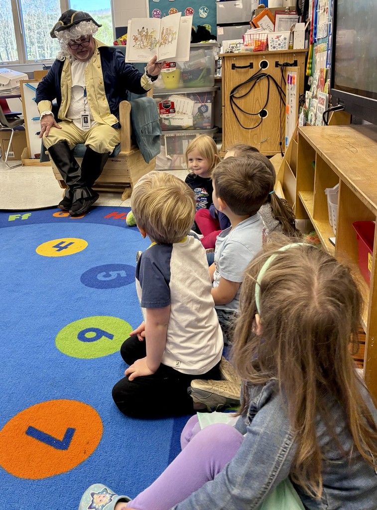 🇺🇸  Our preschoolers had a special visit from none other than George Washington today! He stopped by to read a story… but things got a little interesting when his teeth fell out mid-visit! 😆🦷  The students were full of giggles while learning a little history along the way—definitely a moment they won’t forget! ❤️📚  We love bringing learning to life in fun and memorable ways. Way to go, Rams! 🐏👏