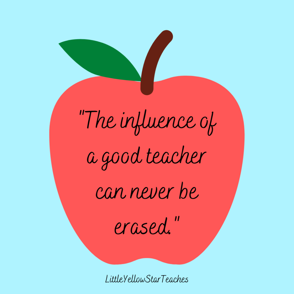 🍎 Teacher Appreciation Week – Day 4  “The influence of a good teacher can never be erased.” ✏️  Today’s treats include a PTO soda bar and lunch from Blue Grass Valley Bank! We are so thankful for the continued support from our community in celebrating our teachers.  #Grateful #TeacherLove