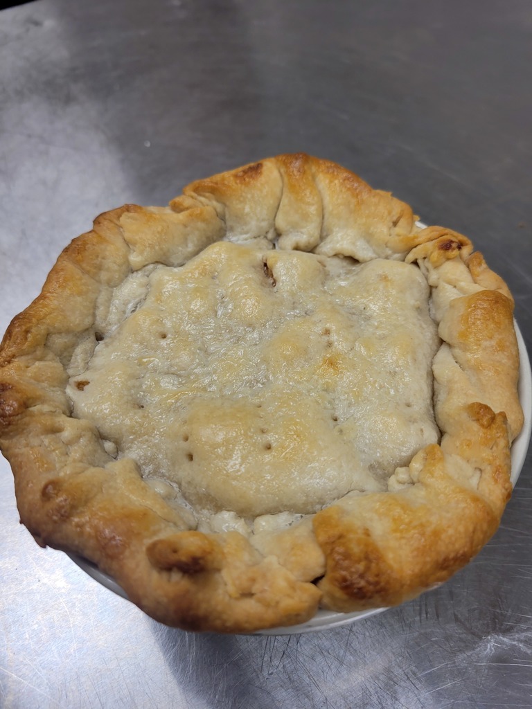 Today Culinary Arts students ended the week on a sweet note.  They made peanut butter and apple pies.  We began with our homemade crust and layered on the goodness from there.  Great job guys!