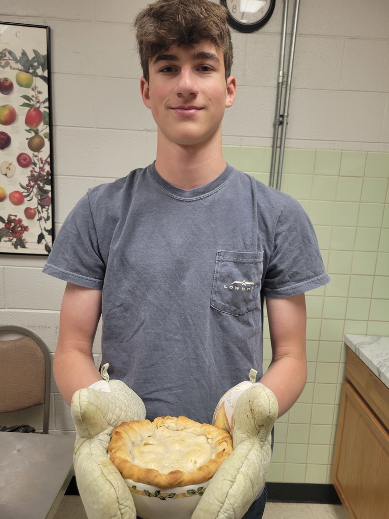 Today Culinary Arts students ended the week on a sweet note.  They made peanut butter and apple pies.  We began with our homemade crust and layered on the goodness from there.  Great job guys!