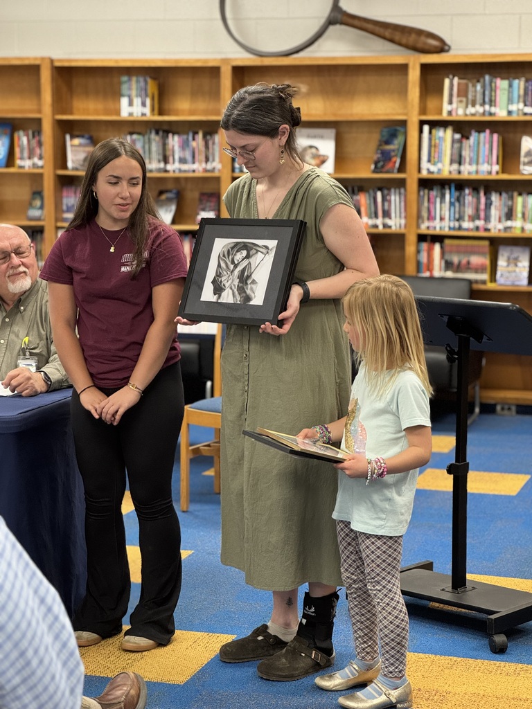 🎉  At last night’s School Board meeting, Dr. Nycum and Mr. Good proudly recognized two outstanding staff members for their dedication and impact on our students:  🍎 Mr. Warf – 2025–2026 Teacher of the Year ⭐ Mr. Vernon Simmons – 2025–2026 Support Staff Member of the Year  Both honorees were also presented with gift cards from the PTO in appreciation of their hard work and commitment. Congratulations on this well-deserved recognition!  We also celebrated the artistic achievements of several talented students! Mrs. Deeds recognized Lyla Swecker (Kindergarten), Lucy Honaker (Middle School), and Paula Gomez (11th Grade) for having their artwork selected to compete in the VSBA Regional Art Contest. While they did not place in the competition, being selected to represent our schools at the regional level is an incredible accomplishment! Each student received their framed artwork, a certificate, and a commemorative pin in recognition of their achievement.  We are so proud of these staff members and students for representing Highland County Public Schools so well! 💙💛