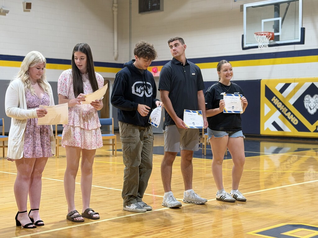 Yesterday, we celebrated the accomplishments of our middle and high school students at our annual Awards Ceremony. We are incredibly proud of all that our students have achieved this year, both inside and outside the classroom.  From academic excellence and leadership to athletics, arts, and community involvement, our students continue to represent Highland County with pride. Congratulations to all of our award recipients, and thank you to our staff, families, and community for supporting our students throughout the year.  We look forward to seeing all they will accomplish in the future. Go Rams! 🐏🎉
