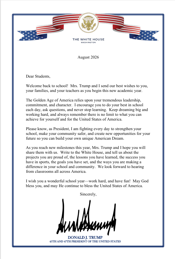 Trump Letter