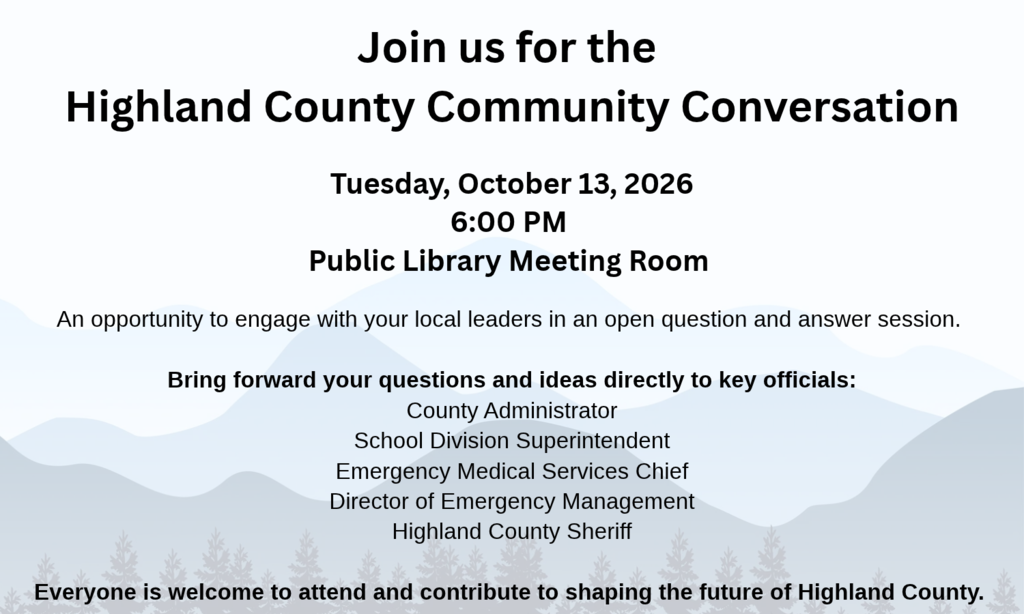 Join us for the Highland County Community Conversation