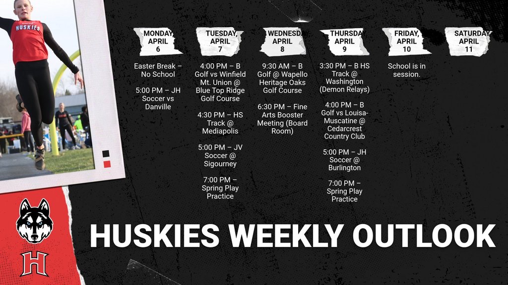 Huskies Weekly Outlook