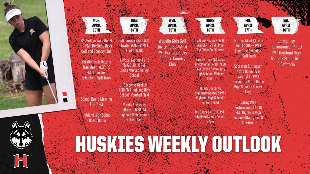 huskies weekly outlook
