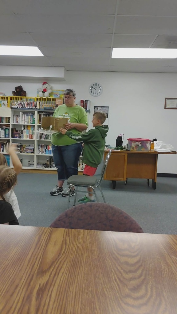 Sharing a diorama.