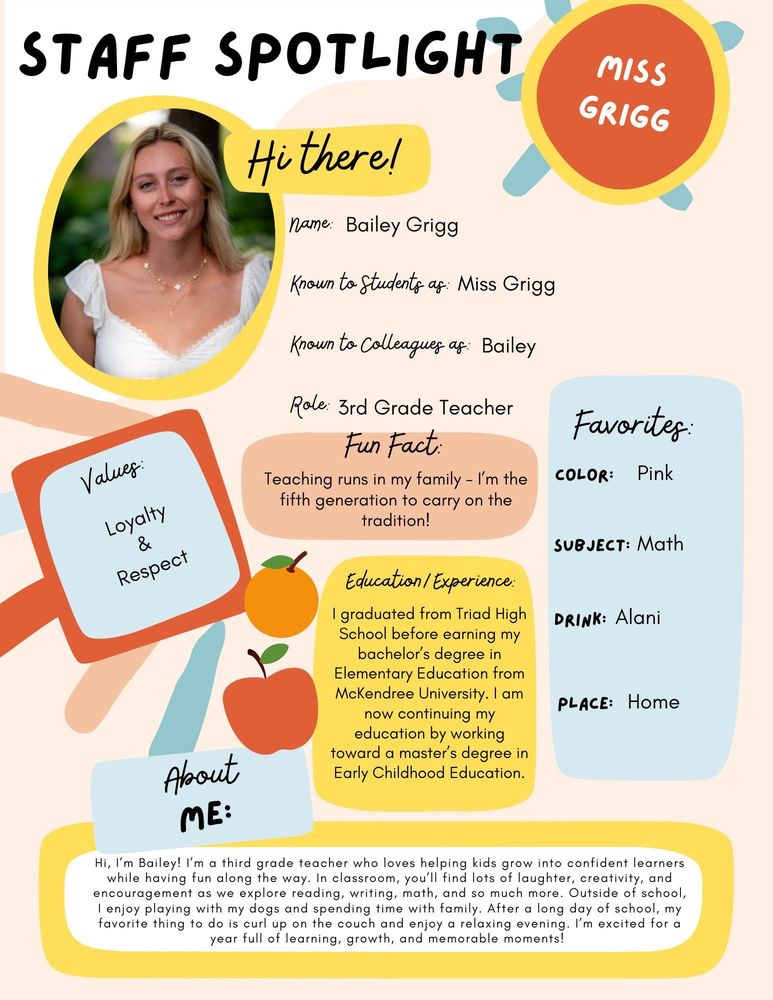 Miss Grigg Spotlight