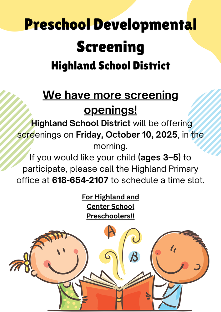PreK Screening Dates