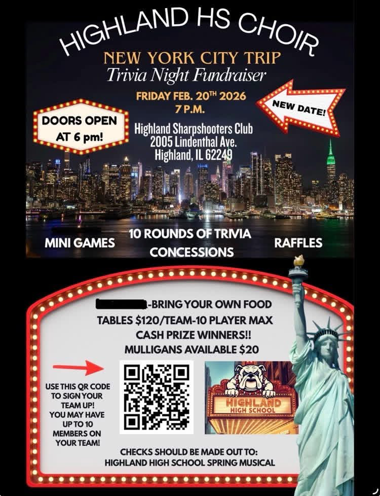 Highland HS Choir Trivia Night Fundraiser