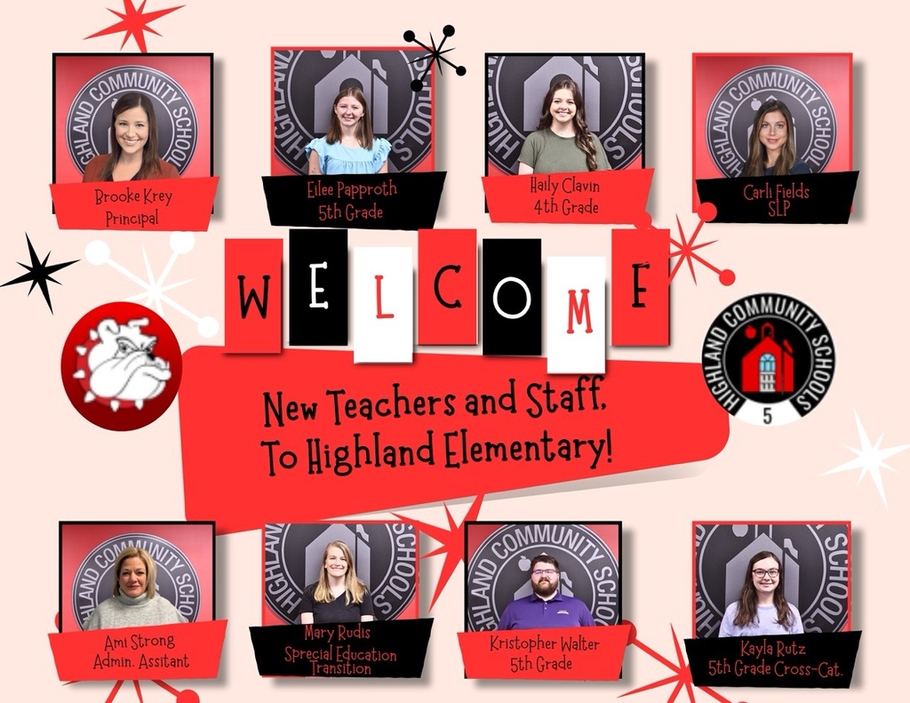 New Staff at Highland Elementary 2026-2027