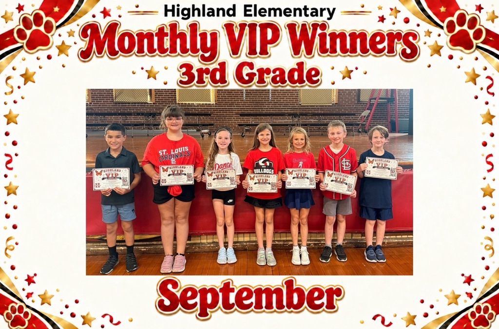 3rd Grade VIP Winners