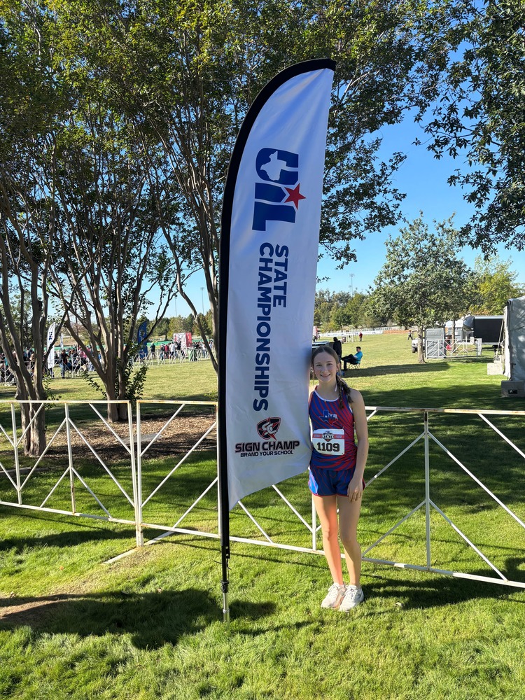 Hallee at state cross country meet
