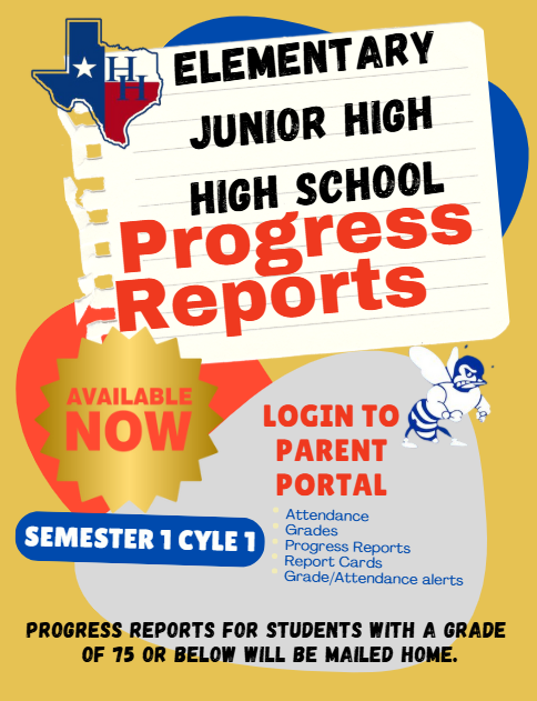 Progress Reports are now available on the Parent Portal.