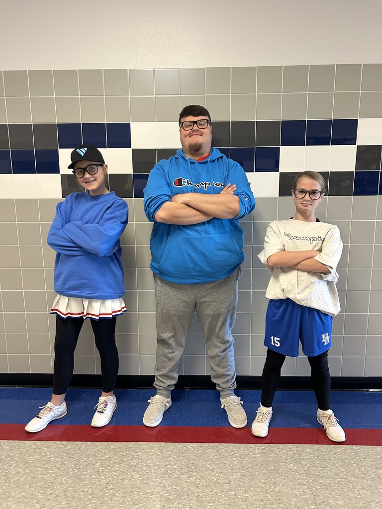 Student dressed as Coach Brumley