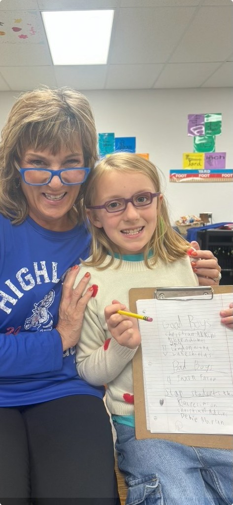 Mrs. Martin and student