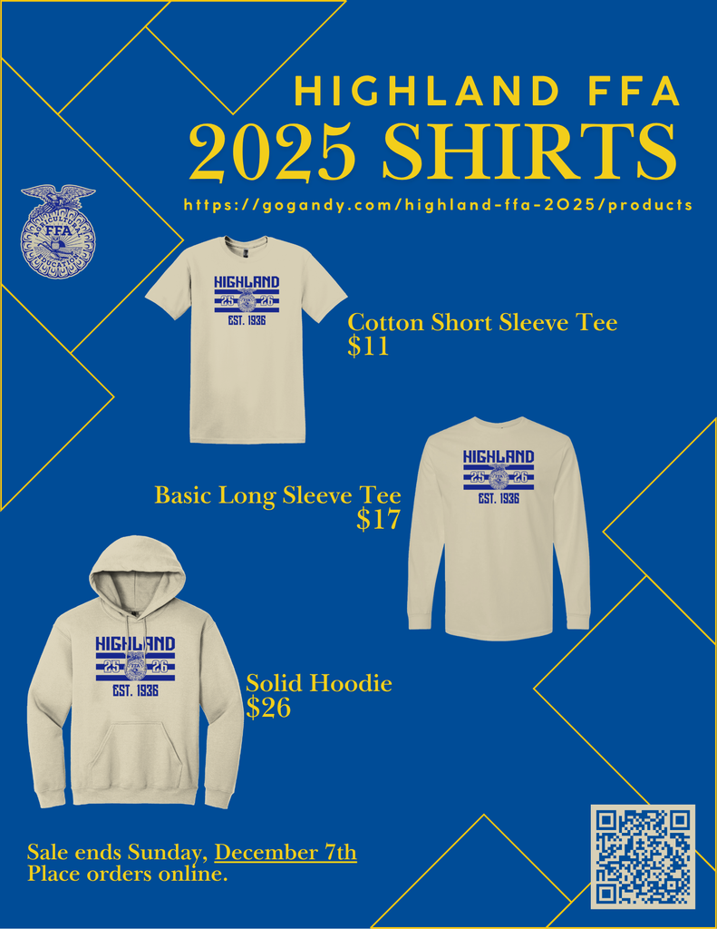 Highland FFA Shirts 2025