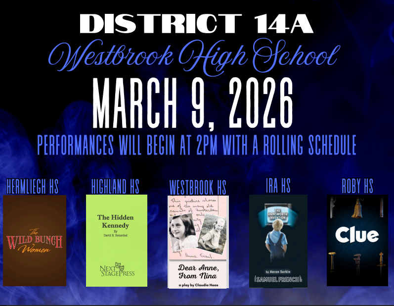 District OAP is March 9th. Performances begin at 2PM.