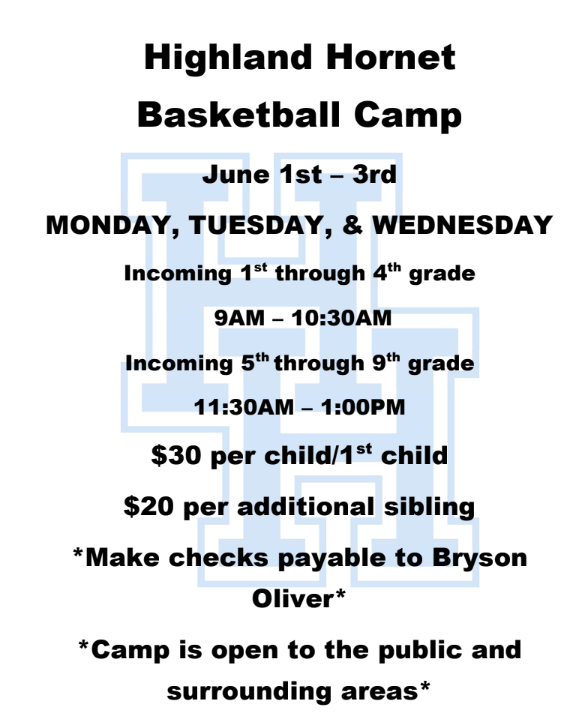 Basketball Camp Info
