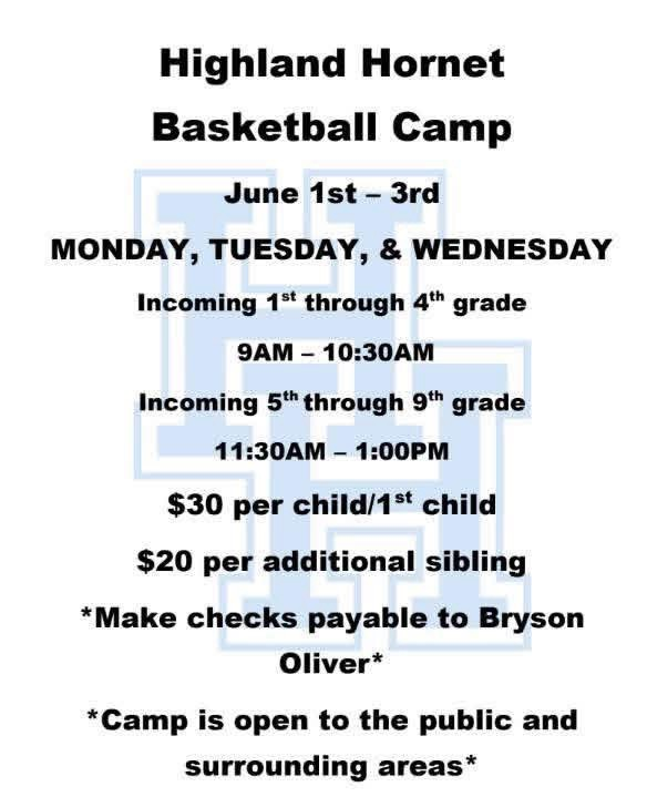 basketball camp flyer