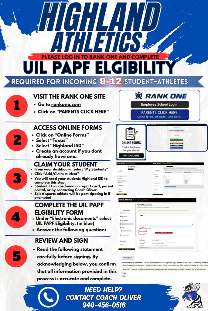 UIL PAPF Eligibility
