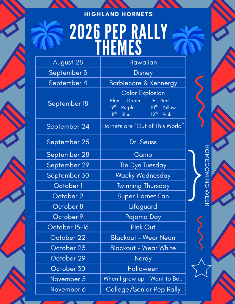 2026 Pep Rally Themes