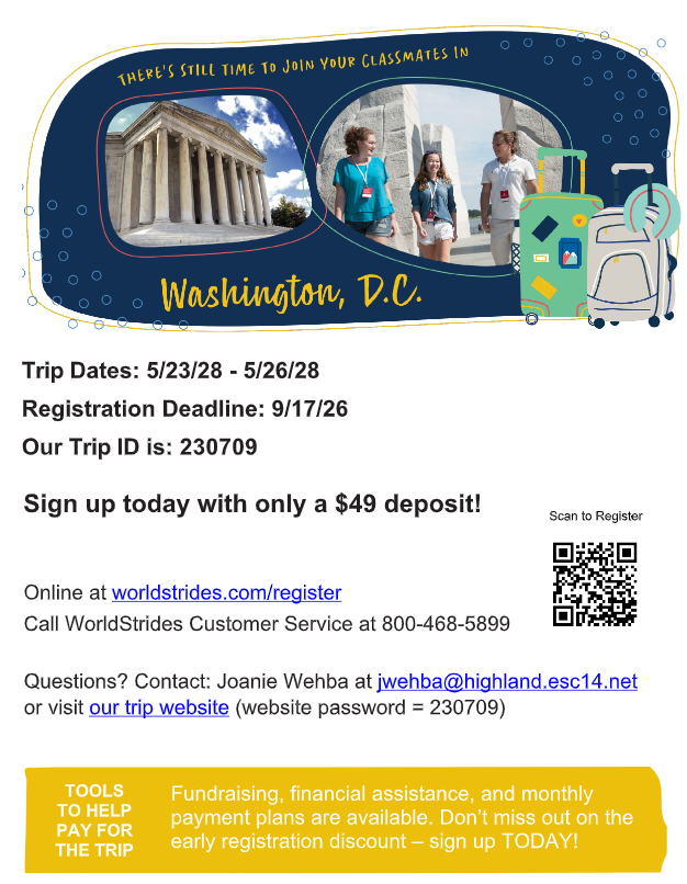 D.C. Trip Flyer