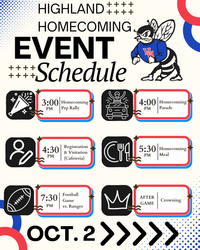 HOCO Event Schedule