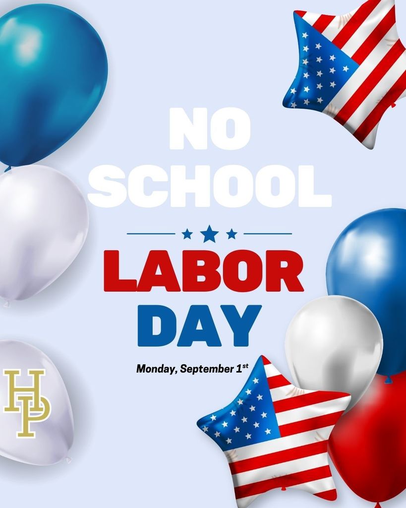 Blue and Red Illustrated USA Labor Day Instagram Post