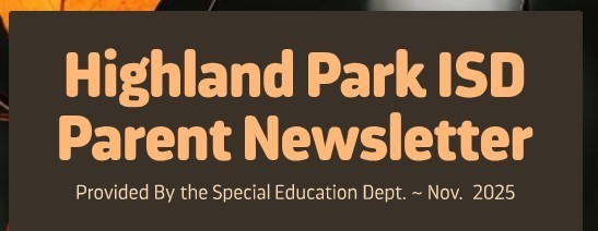 November Highland Park ISD Newsletter - Header