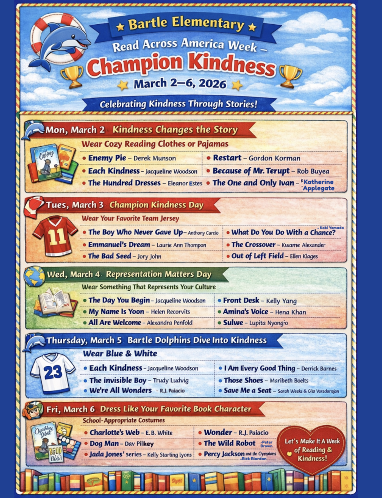 Read Across AMerica Week March 2 - 6