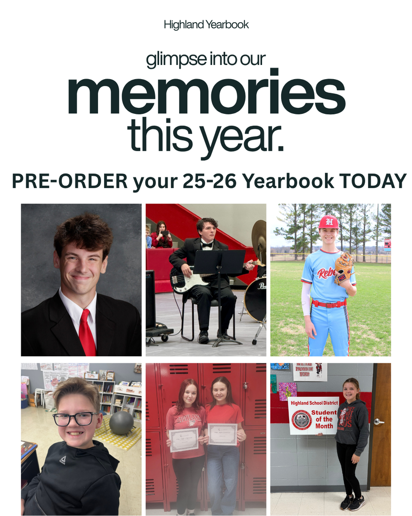 Visit the Jostens website and pre-order yours today.  Parents of seniors — don’t miss the opportunity to celebrate your graduate! You can purchase and create a Senior Spotlight Ad to showcase your student.  Order your yearbook or create your senior ad here: https://www.jostens.com/apps/store/customer/1002342/Highland-High-School/   Have questions or need assistance? Contact AK Johnson at ak.johnson@highlandrebels.org