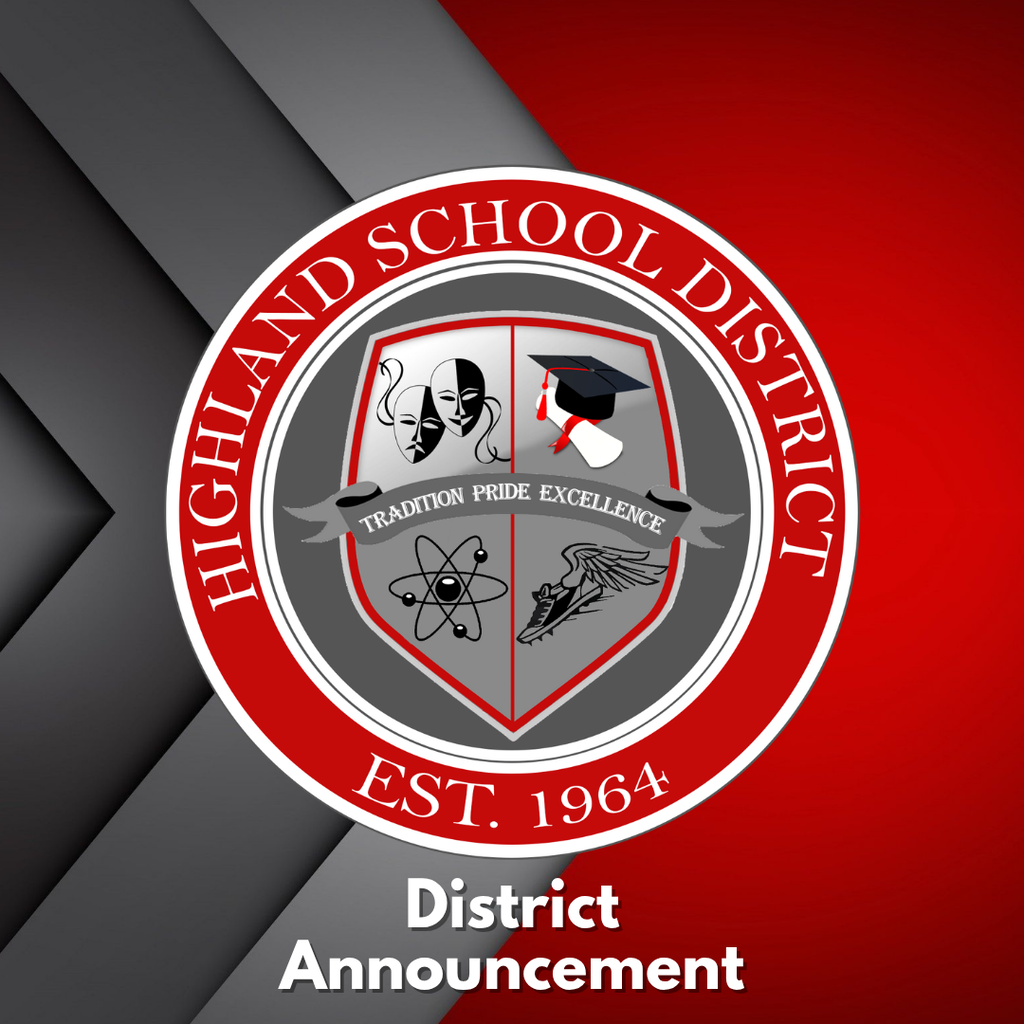 The Highland School District will be closed on Monday, September 7, in observance of the Labor Day holiday.