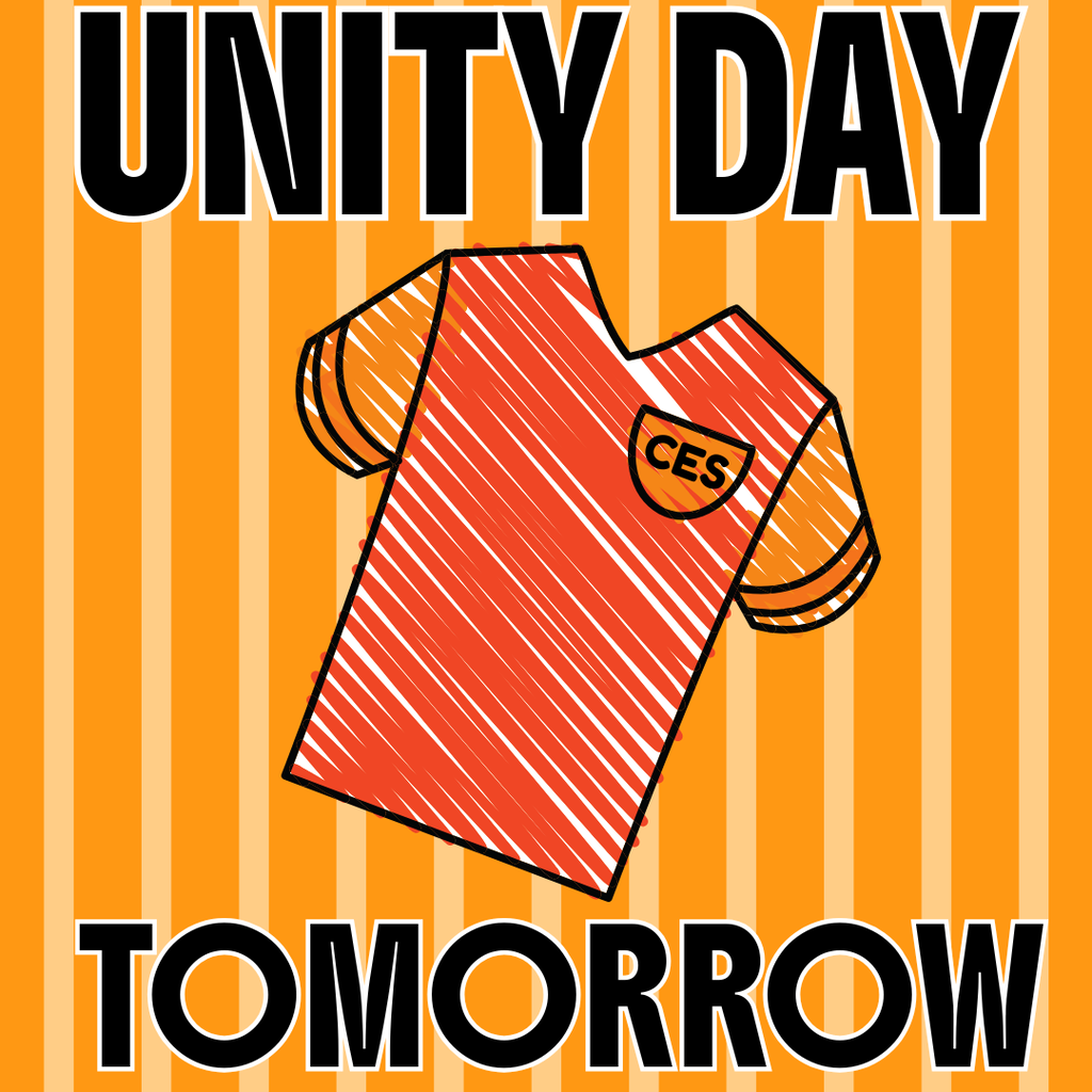 Tomorrow is Unity Day at CES - please wear orange!