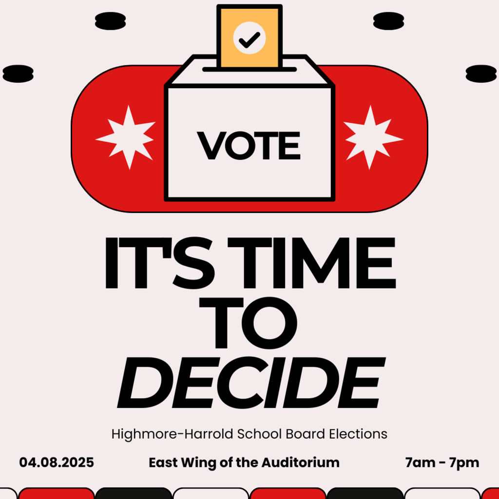 Beige and Orange Illustrated Election Flyer Portrait