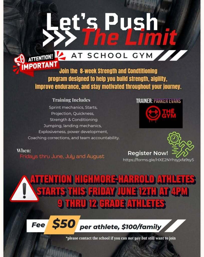 summer workout training students poster