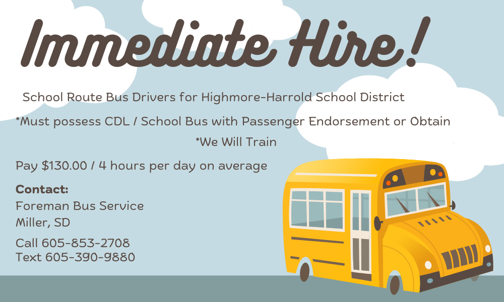 Immediate Hire for Bus Drivers