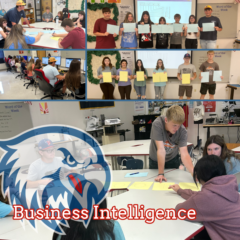 Business Intelligence students at work