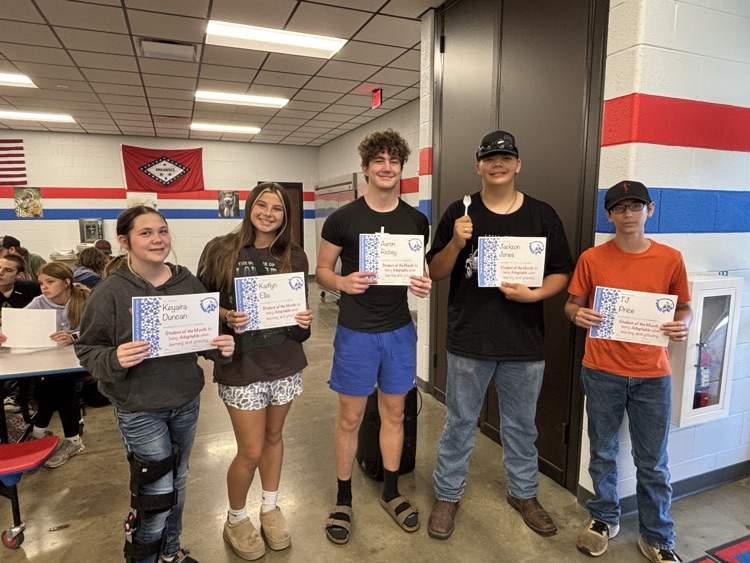 High school student of the month assembly