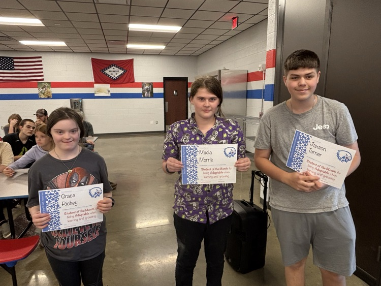 High school student of the month assembly